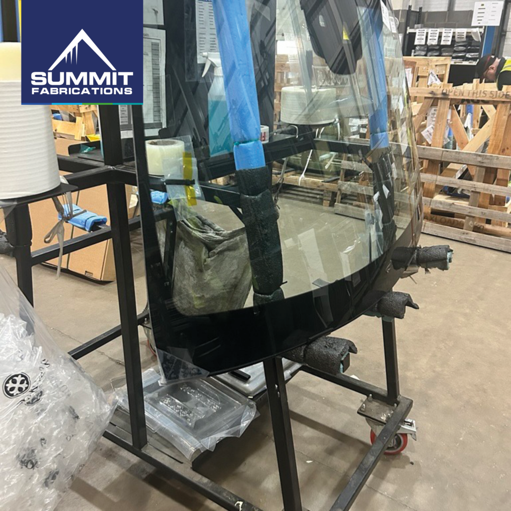 Custom Fabricated Frame for Quality Control at AutoGlass from Summit Fabrications